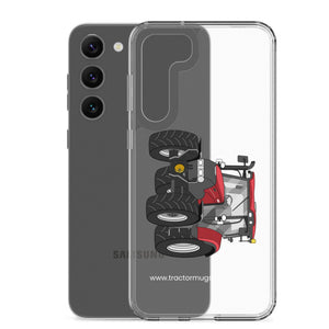 The Tractor Mugs Store Case IH Maxxum 145 | Clear Case for Samsung® Quality Farmers Merch
