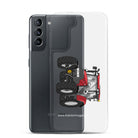 The Tractor Mugs Store Case IH Maxxum 145 | Clear Case for Samsung® Quality Farmers Merch