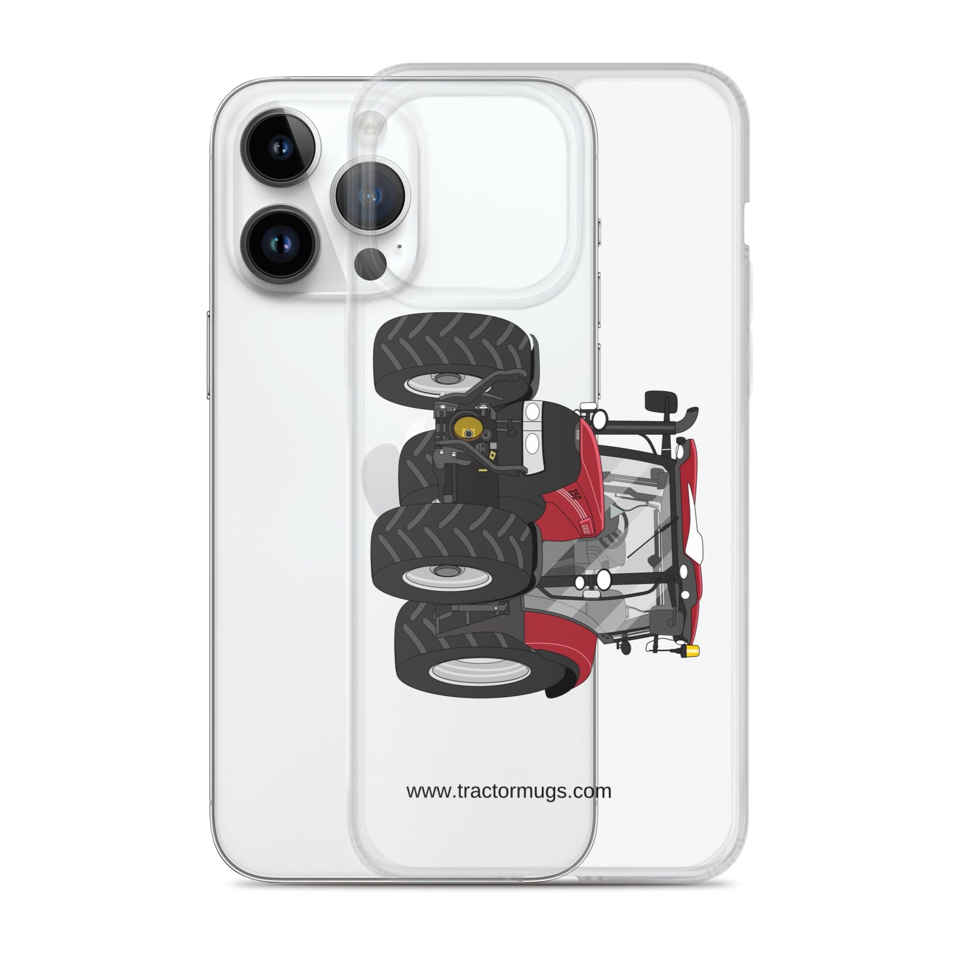 The Tractor Mugs Store Case IH Maxxum 150 Activedrive 8 | Clear Case for iPhone® Quality Farmers Merch