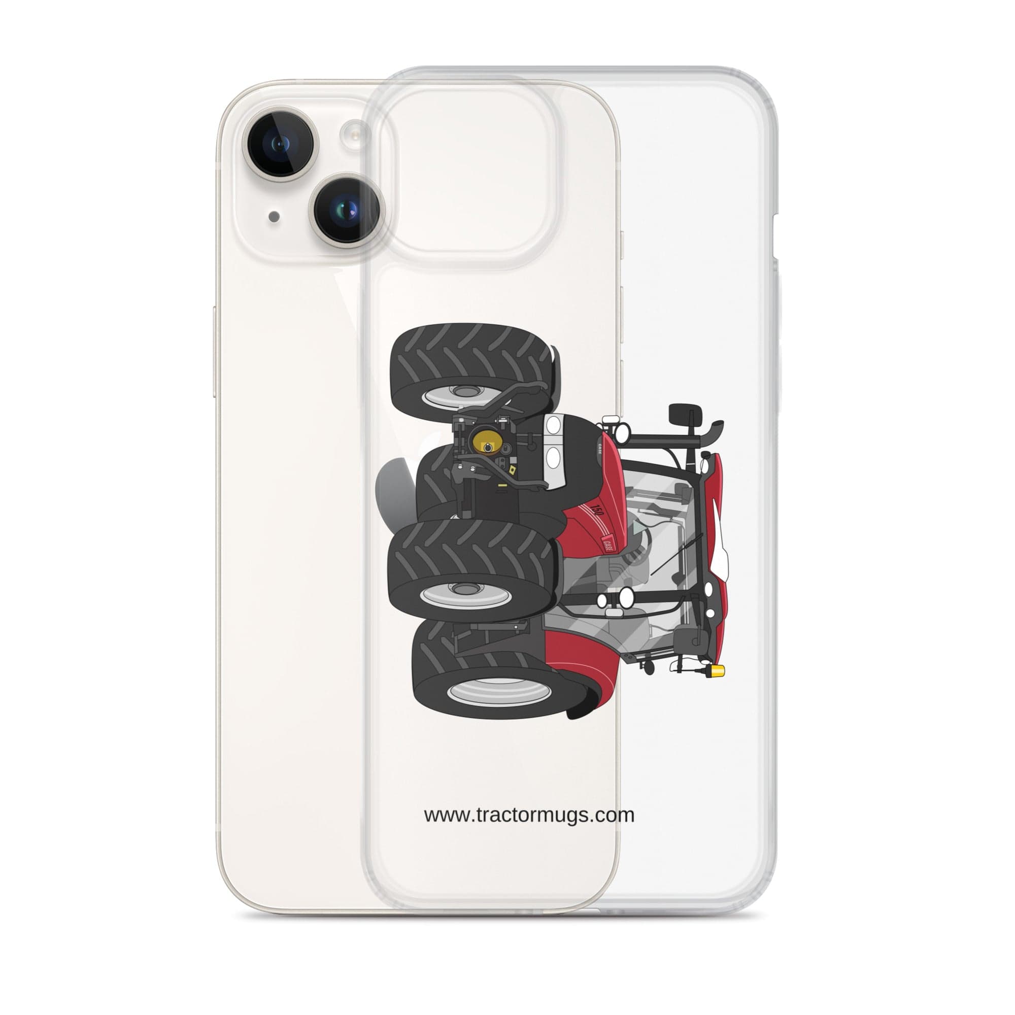 The Tractor Mugs Store Case IH Maxxum 150 Activedrive 8 | Clear Case for iPhone® Quality Farmers Merch