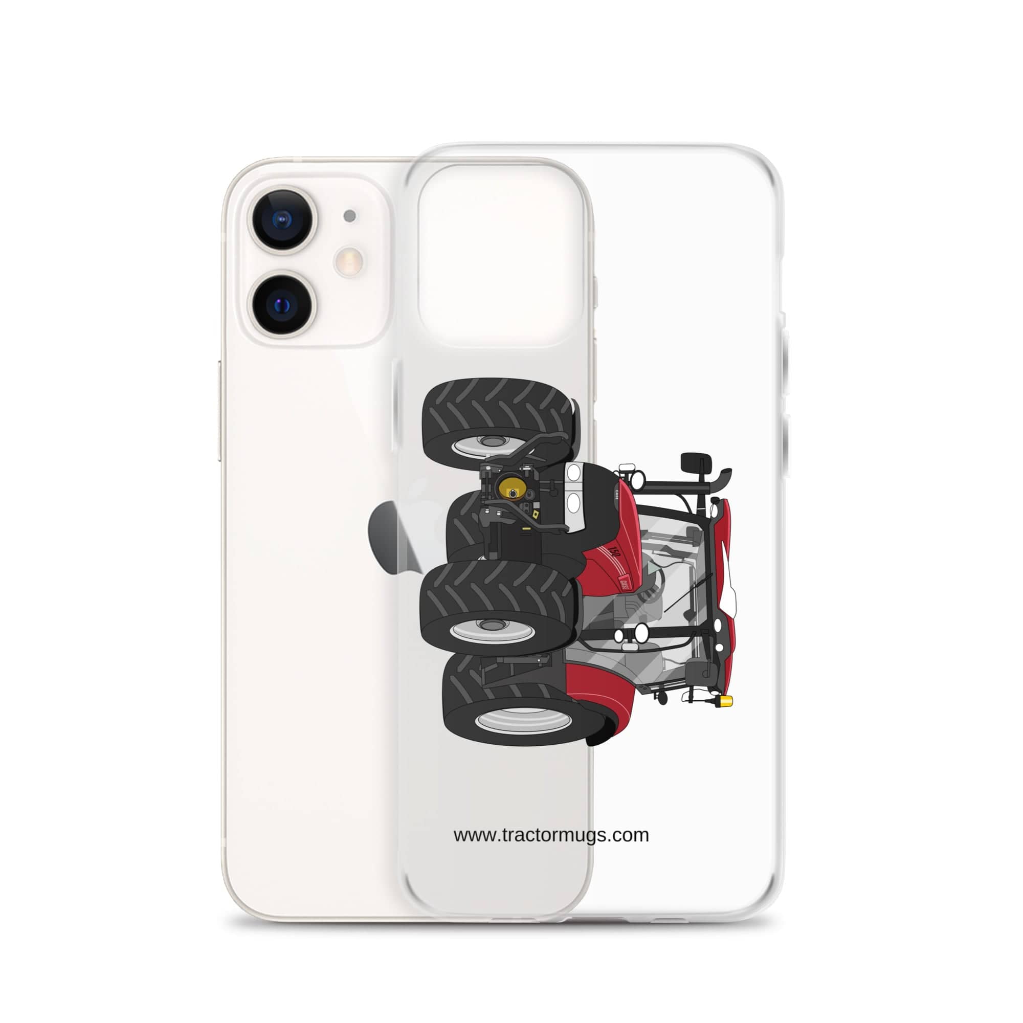 The Tractor Mugs Store Case IH Maxxum 150 Activedrive 8 | Clear Case for iPhone® Quality Farmers Merch