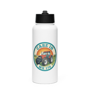 The Tractor Mugs Store Case IH MX 170 | Stainless Steel Water Bottle Quality Farmers Merch