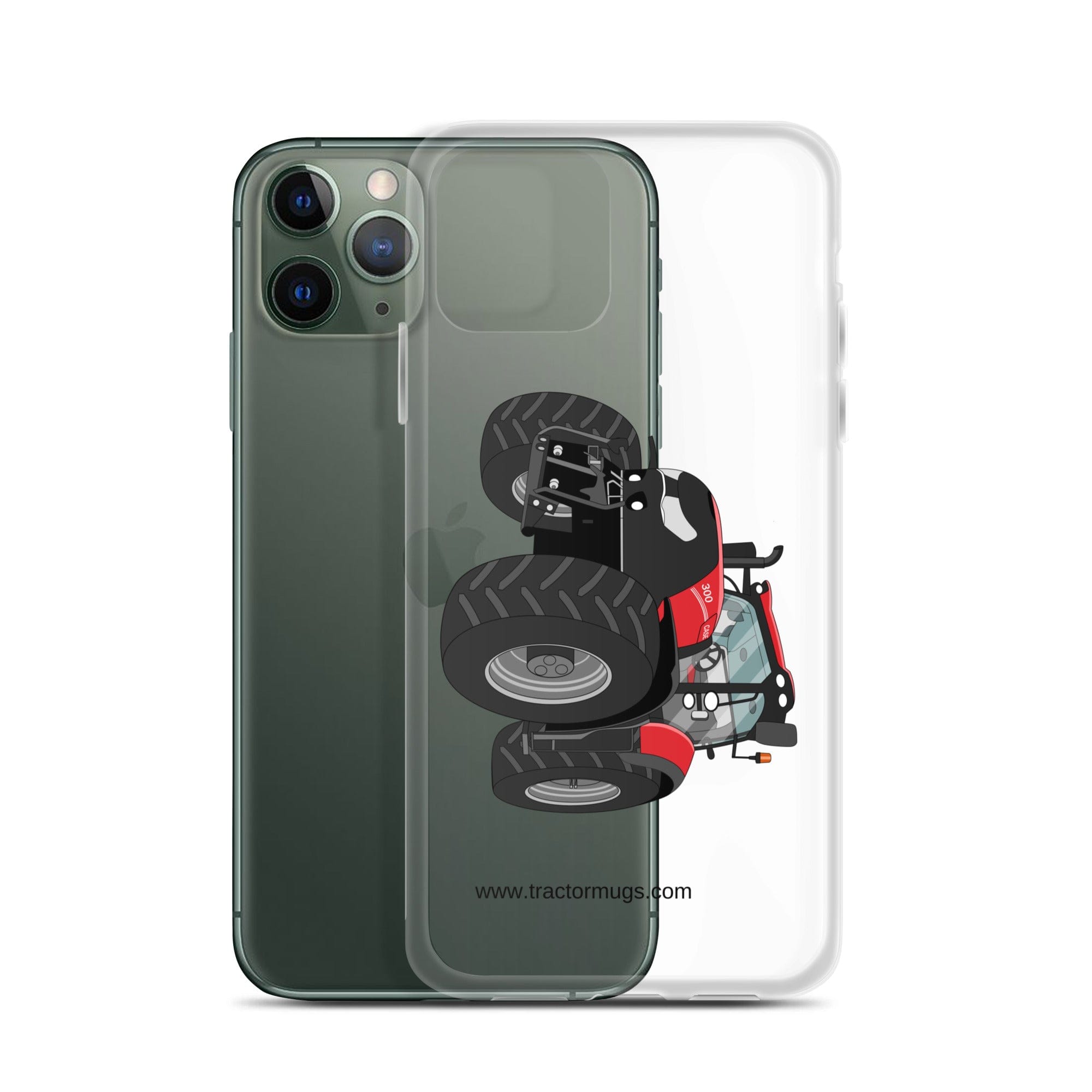 The Tractor Mugs Store Case IH Optum 300 CVX | Clear Case for iPhone® Quality Farmers Merch