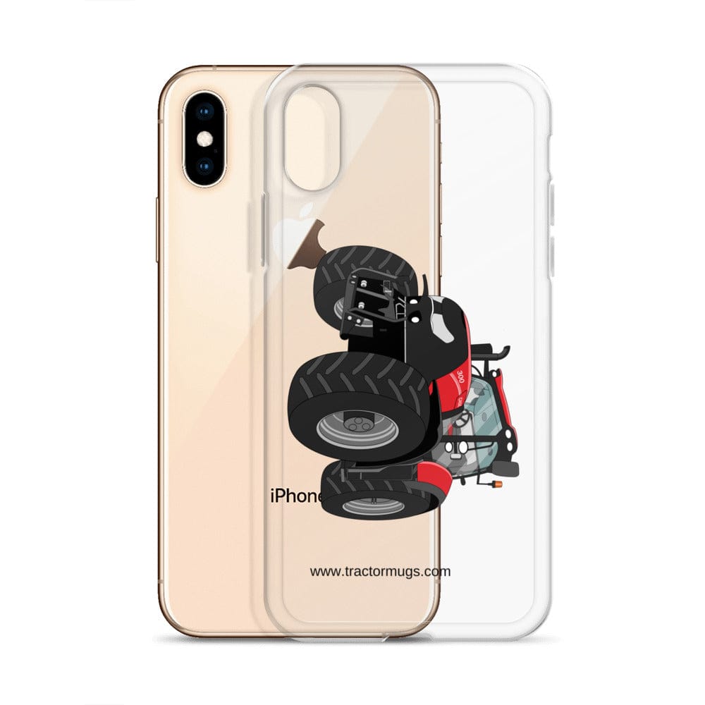 The Tractor Mugs Store Case IH Optum 300 CVX | Clear Case for iPhone® Quality Farmers Merch