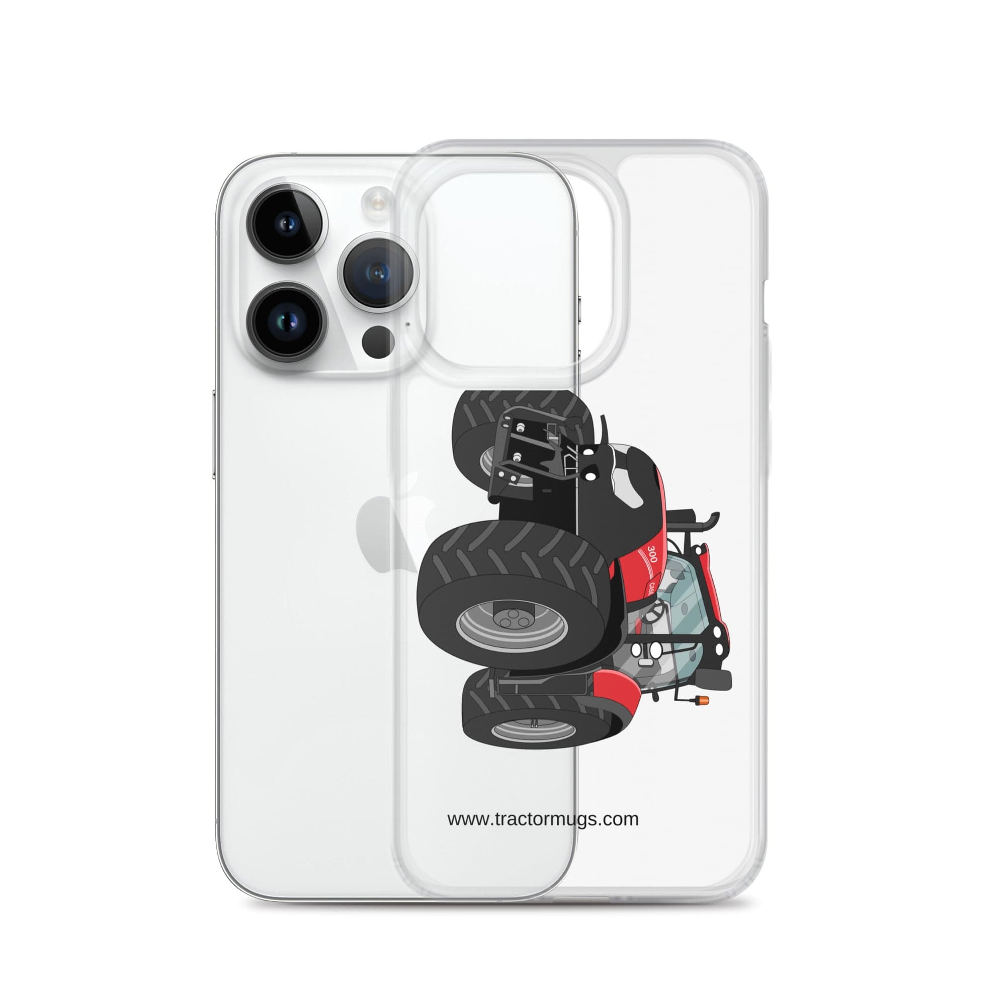 The Tractor Mugs Store Case IH Optum 300 CVX | Clear Case for iPhone® Quality Farmers Merch