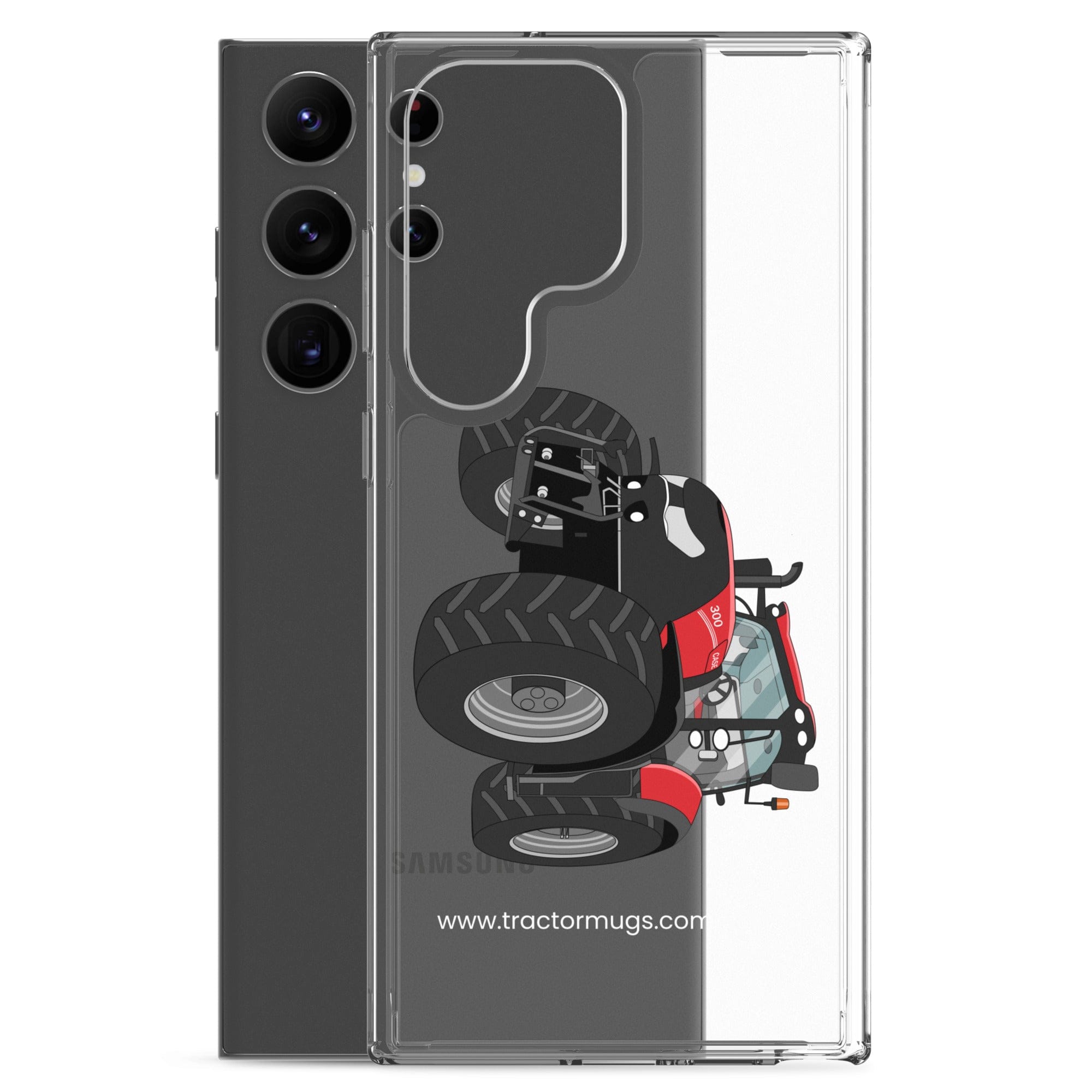 The Tractor Mugs Store Case IH Optum 300 CVX | Clear Case for Samsung® Quality Farmers Merch