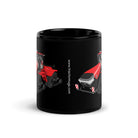 The Tractor Mugs Store Case IH Quadtrac 715 | Black Glossy Mug Quality Farmers Merch