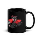 The Tractor Mugs Store Case IH Quadtrac 715 | Black Glossy Mug Quality Farmers Merch