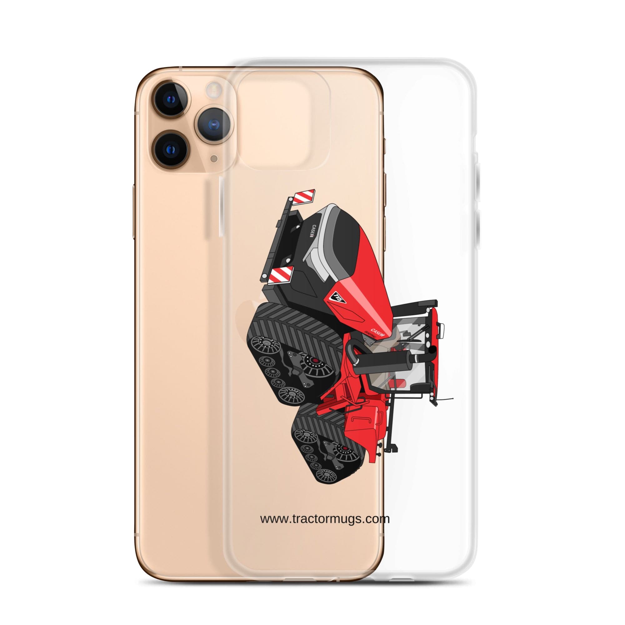 The Tractor Mugs Store Case IH Quadtrac 715 | Clear Case for iPhone® Quality Farmers Merch