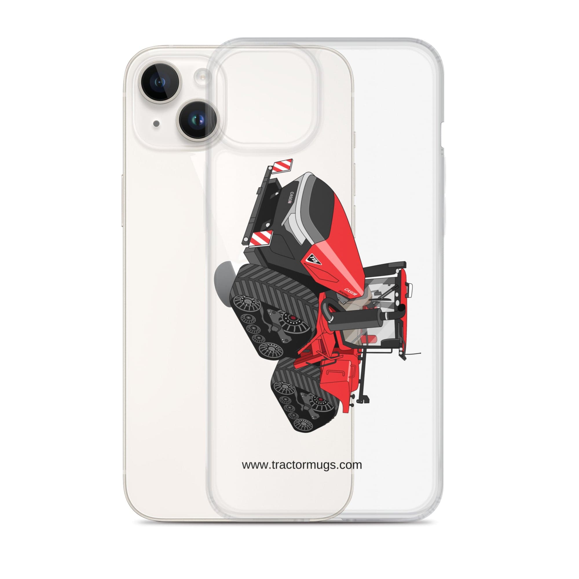 The Tractor Mugs Store Case IH Quadtrac 715 | Clear Case for iPhone® Quality Farmers Merch