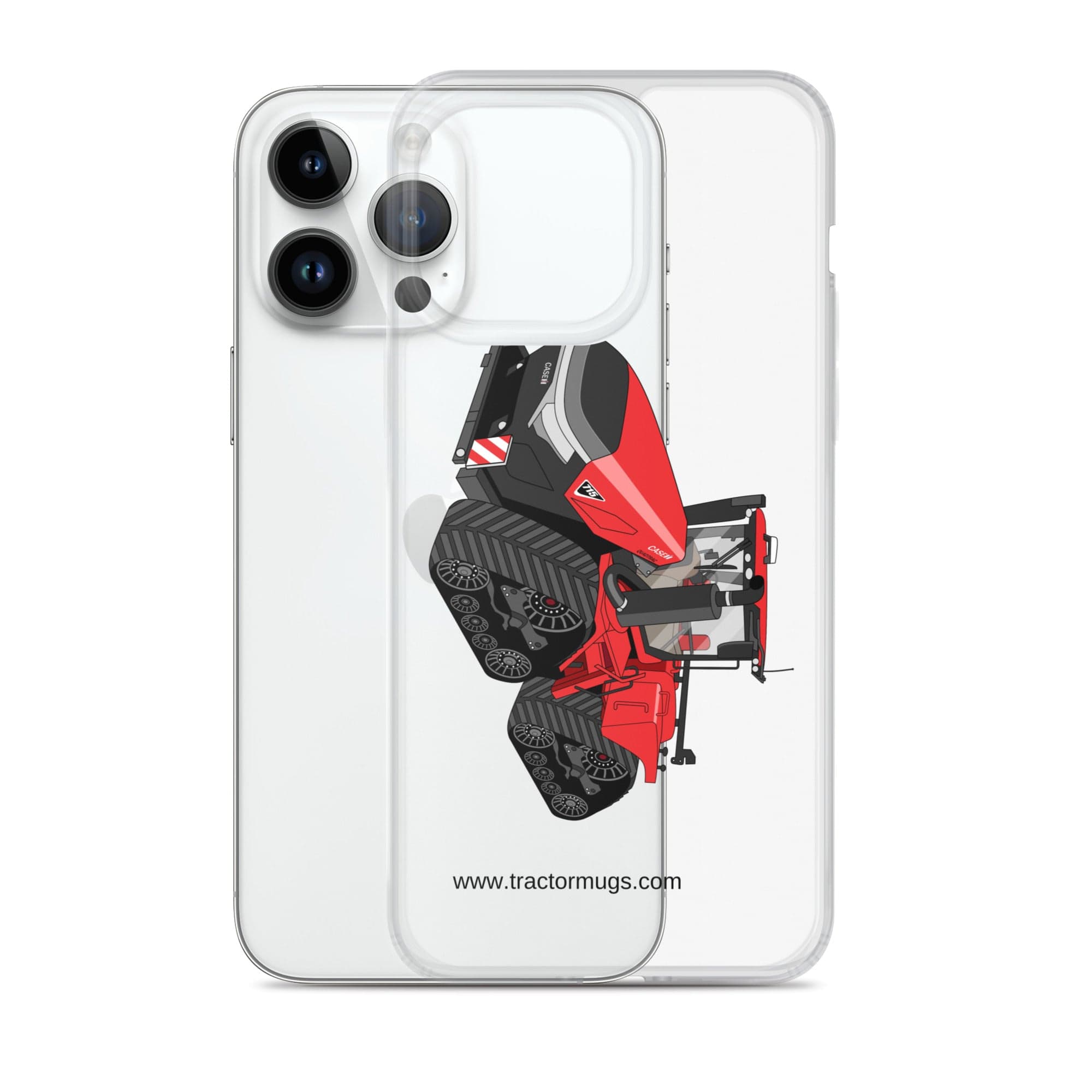 The Tractor Mugs Store Case IH Quadtrac 715 | Clear Case for iPhone® Quality Farmers Merch