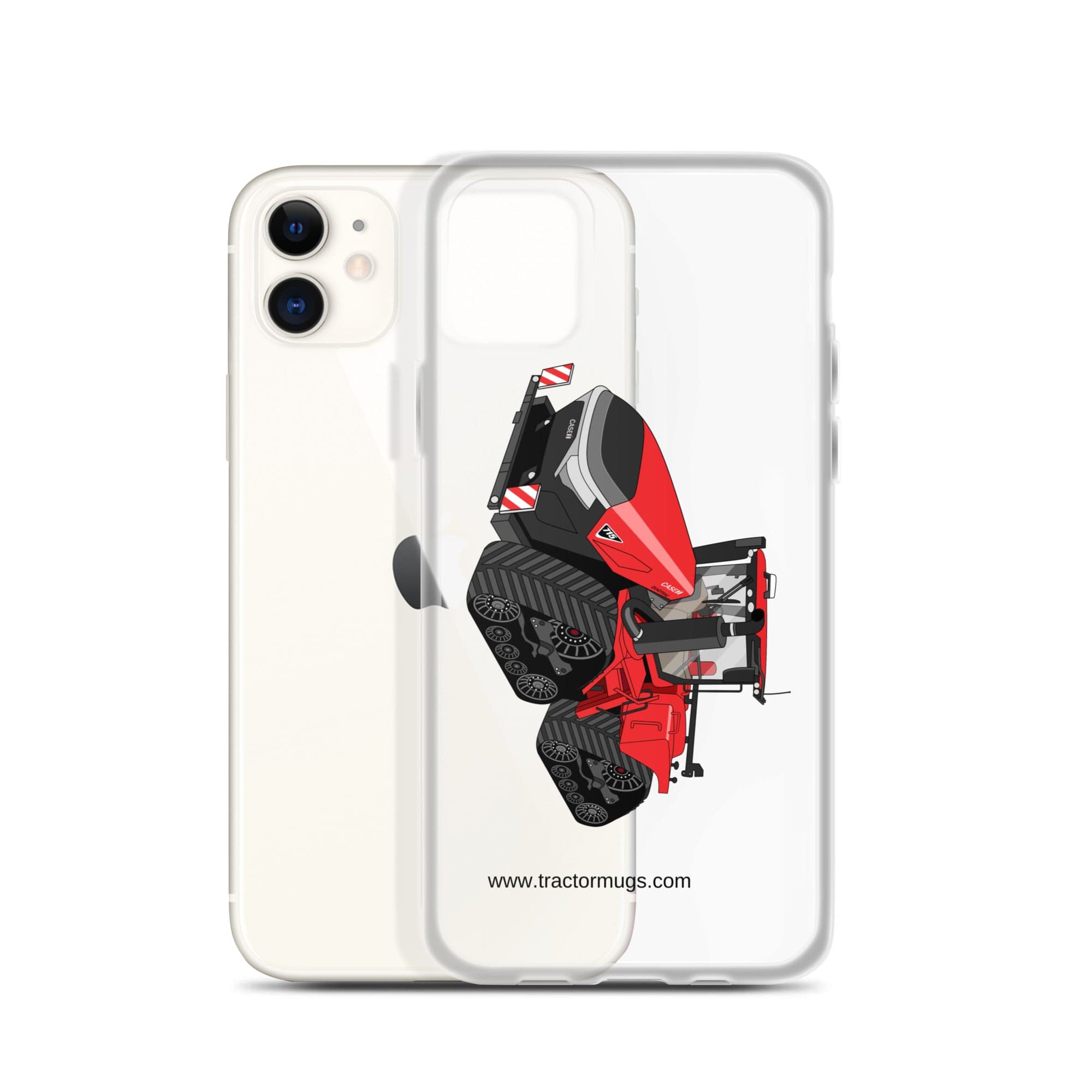 The Tractor Mugs Store Case IH Quadtrac 715 | Clear Case for iPhone® Quality Farmers Merch
