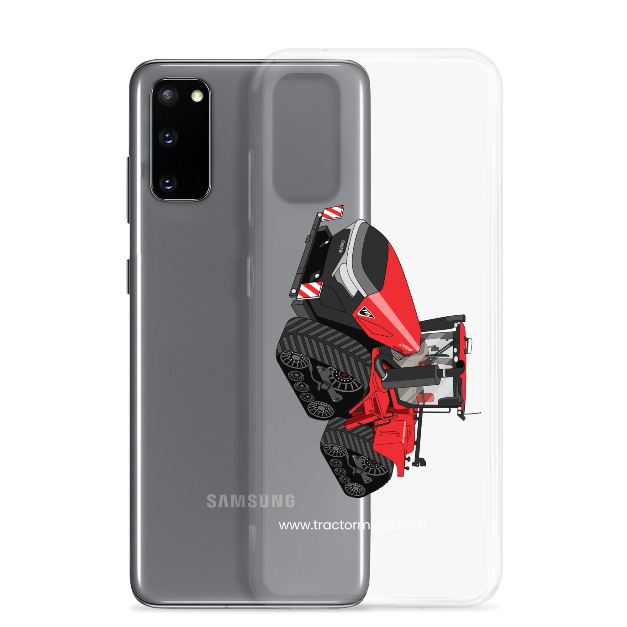 The Tractor Mugs Store Case IH Quadtrac 715 | Clear Case for Samsung® Quality Farmers Merch