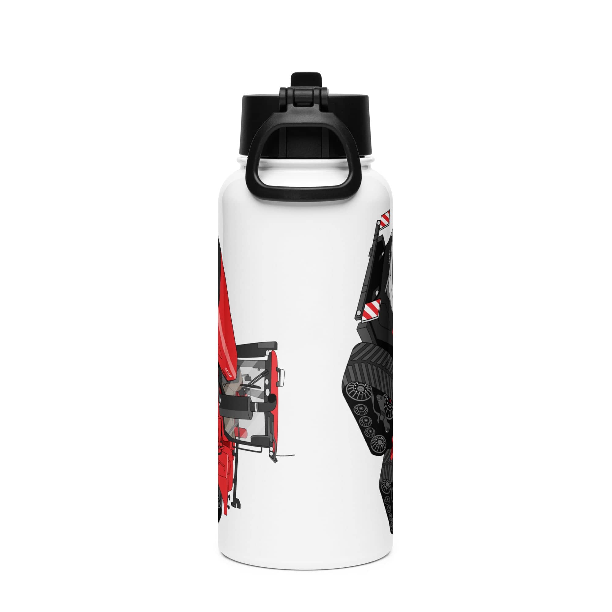 The Tractor Mugs Store Case IH Quadtrac 715 | Stainless steel water bottle with a straw lid Quality Farmers Merch