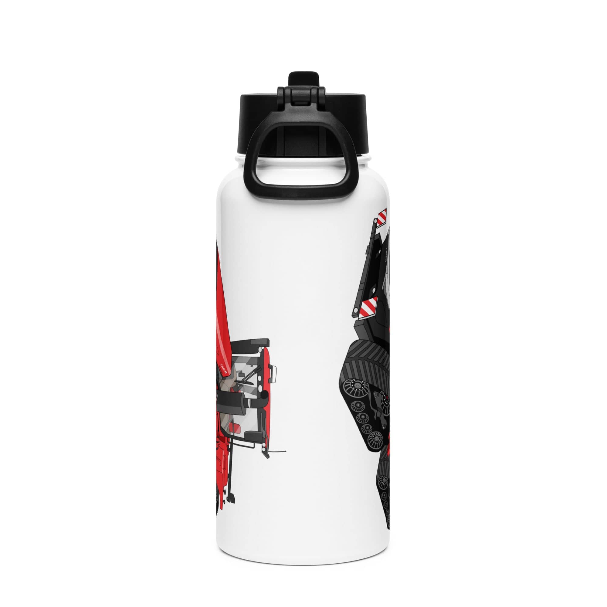 The Tractor Mugs Store Case IH Quadtrac 715 | Stainless steel water bottle with a straw lid Quality Farmers Merch