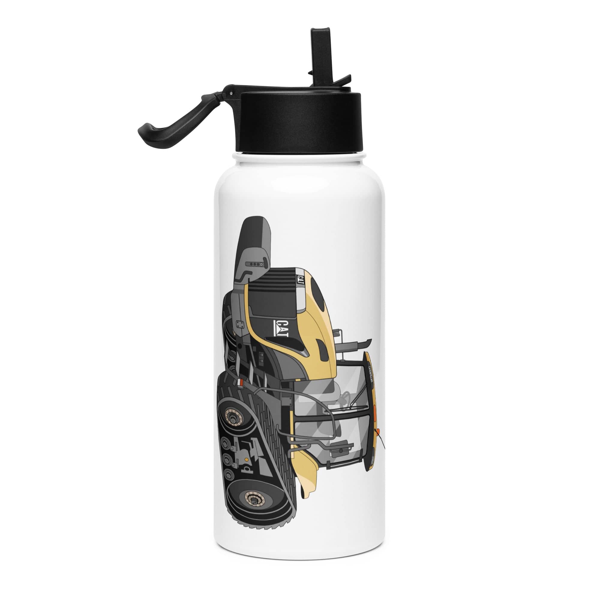 The Tractor Mugs Store Challenger NT765A Crawler | Stainless steel water bottle with a straw lid Quality Farmers Merch