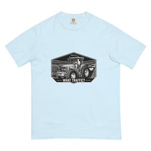 The Tractor Mugs Store Chambray / S John Deere 7810 TRAFFIC WHAT TRAFFIC? Moose | Unisex Premium T-shirt Quality Farmers Merch
