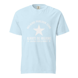 The Tractor Mugs Store Chambray / S Milking Parlor Star | Unisex Premium T-Shirt Quality Farmers Merch