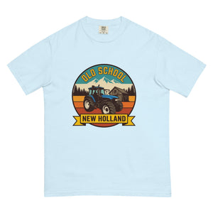 The Tractor Mugs Store Chambray / S New Holland TM 135 OLD SCHOOL NEW HOLLAND Outdoor | Unisex Premium T-shirt Quality Farmers Merch
