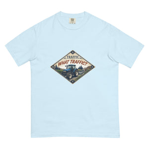 The Tractor Mugs Store Chambray / S New Holland TM 135 TRAFFIC WHAT TRAFFIC? Heritage | Unisex Premium T-shirt Quality Farmers Merch