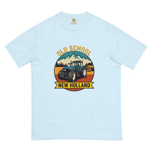 The Tractor Mugs Store Chambray / S New Holland TM 155 OLD SCHOOL NEW HOLLAND Outdoor | Unisex Premium T-shirt Quality Farmers Merch