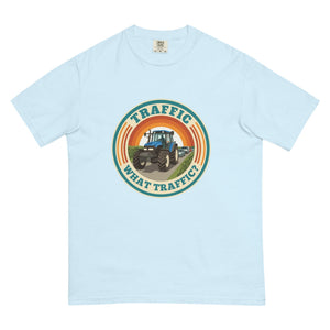 The Tractor Mugs Store Chambray / S New Holland TM 155 TRAFFIC WHAT TRAFFIC? Retro | Unisex Premium T-shirt Quality Farmers Merch