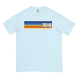The Tractor Mugs Store Chambray / S Retro Stripes 7610 | Unisex Premium T-shirt Quality Farmers Merch