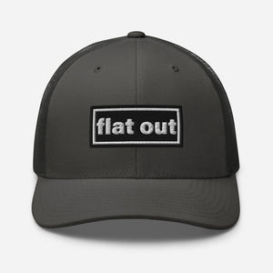 The Tractor Mugs Store Charcoal Oasis Style Retro Flat Out | Trucker Cap Quality Farmers Merch