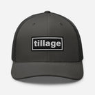 The Tractor Mugs Store Charcoal Oasis Style Retro Tillage | Trucker Cap Quality Farmers Merch