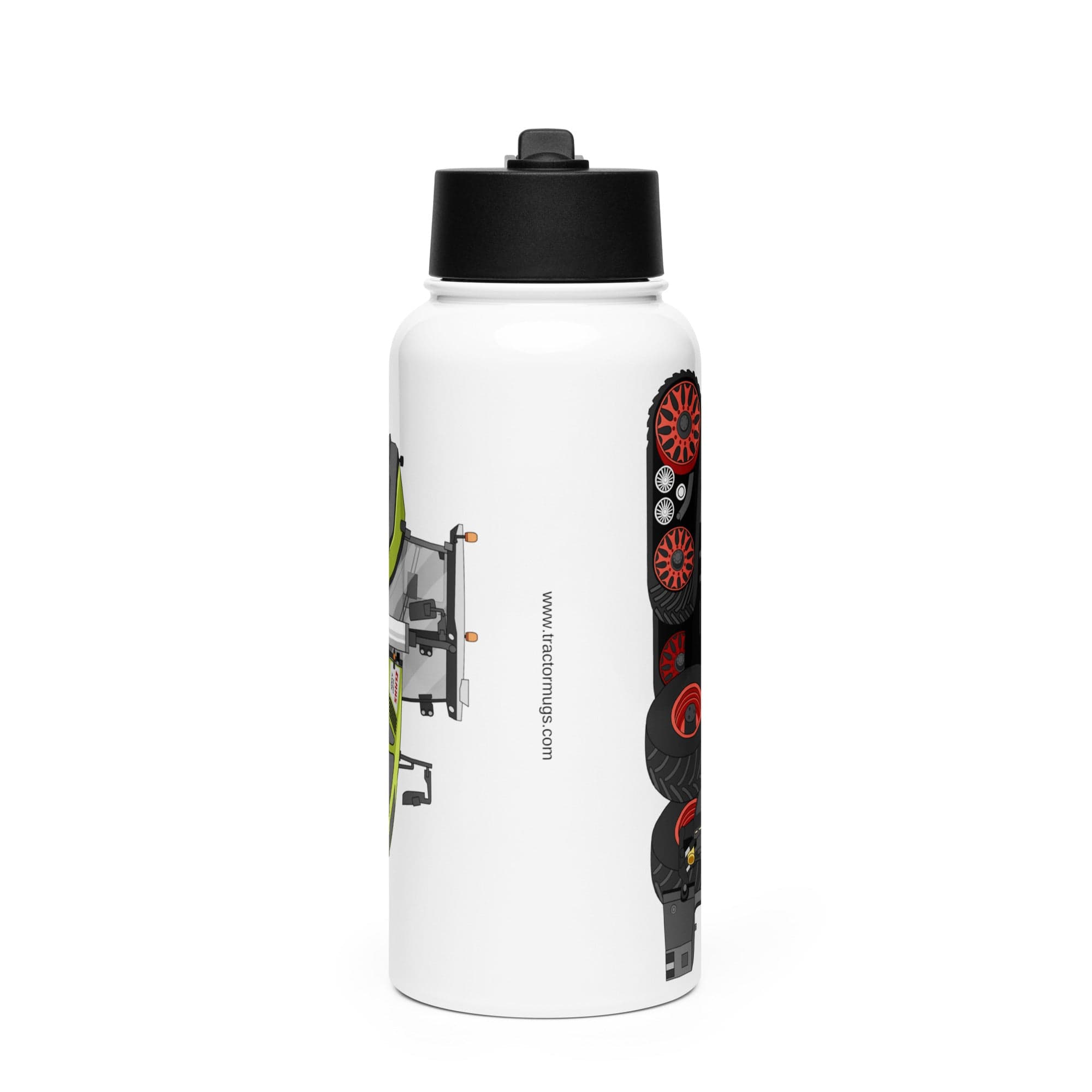 The Tractor Mugs Store Class Axion 930 | Stainless steel water bottle with a straw lid Quality Farmers Merch