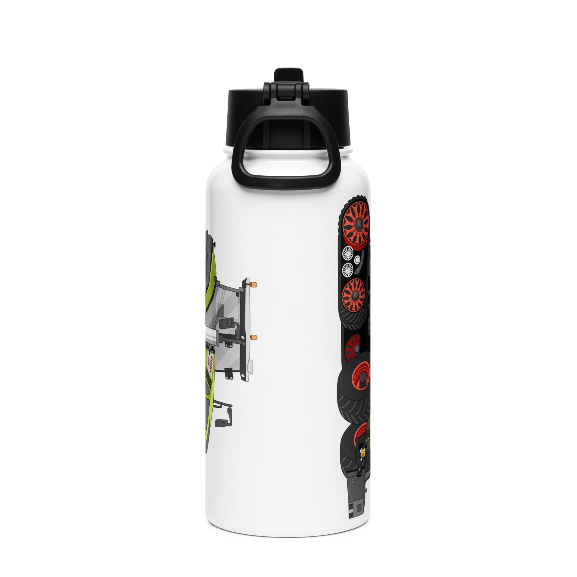 The Tractor Mugs Store Class Axion 930 | Stainless steel water bottle with a straw lid Quality Farmers Merch