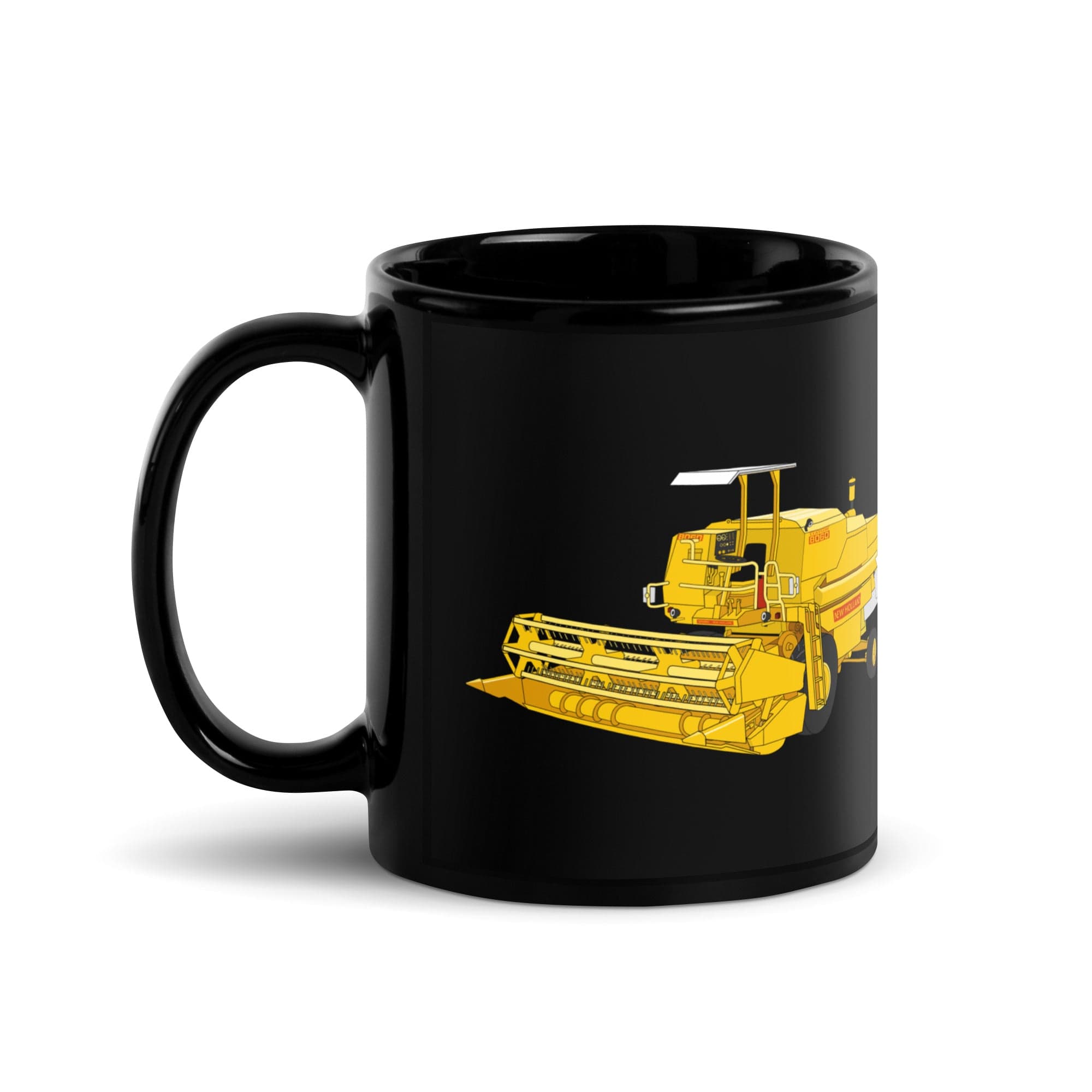 The Tractor Mugs Store Clayson 8060 Combine Harvester | Black Glossy Mug Quality Farmers Merch