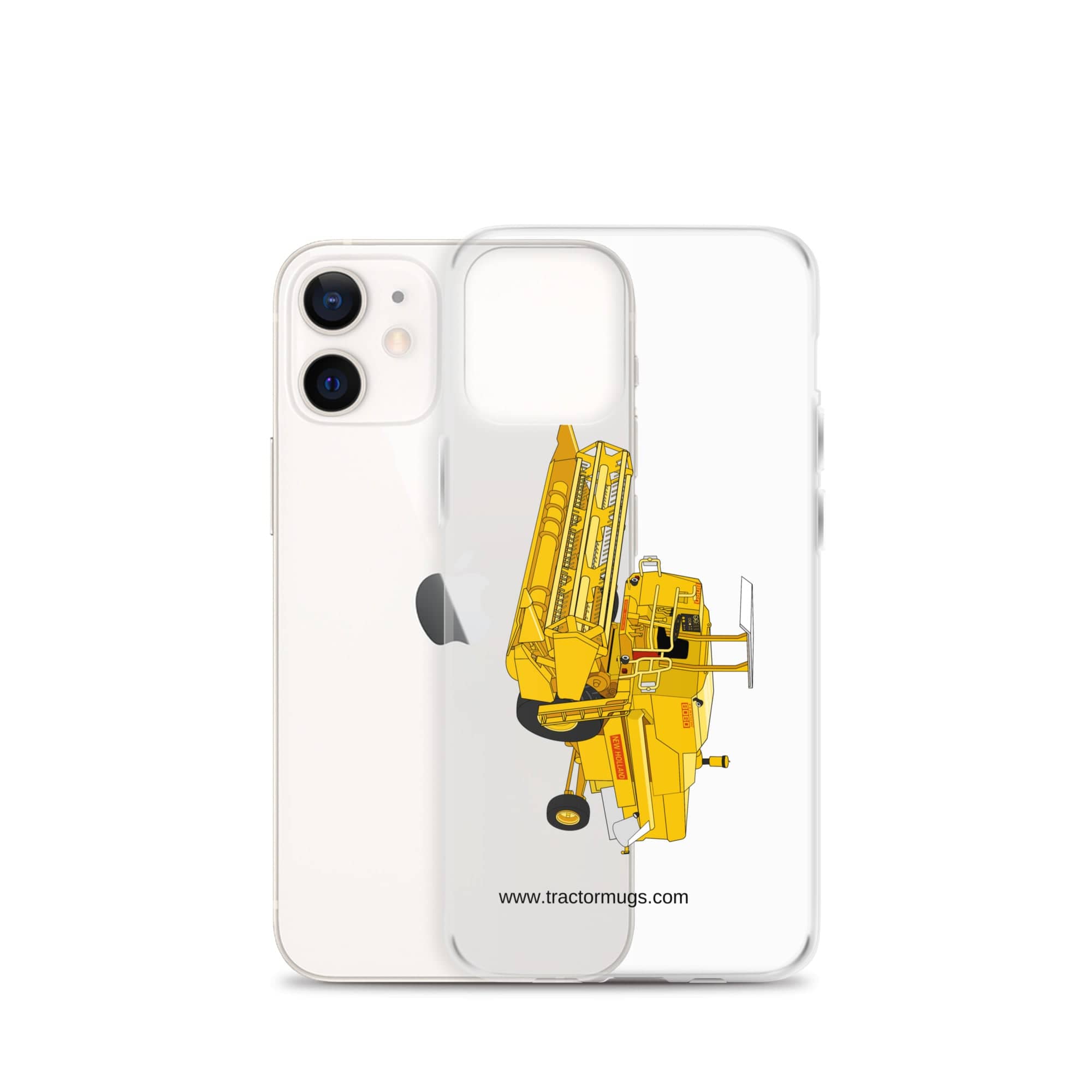 The Tractor Mugs Store Clayson 8060 Combine Harvester | Clear Case for iPhone® Quality Farmers Merch