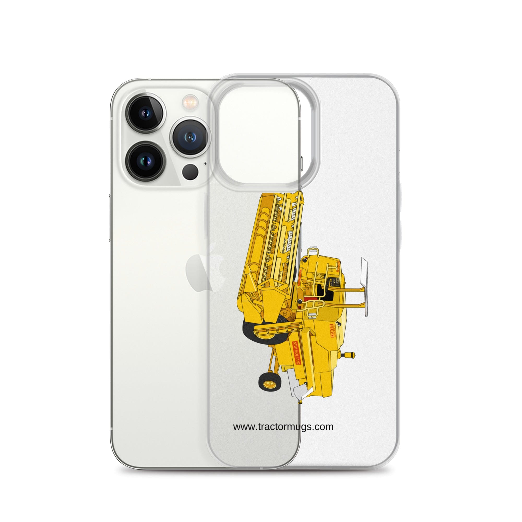The Tractor Mugs Store Clayson 8060 Combine Harvester | Clear Case for iPhone® Quality Farmers Merch