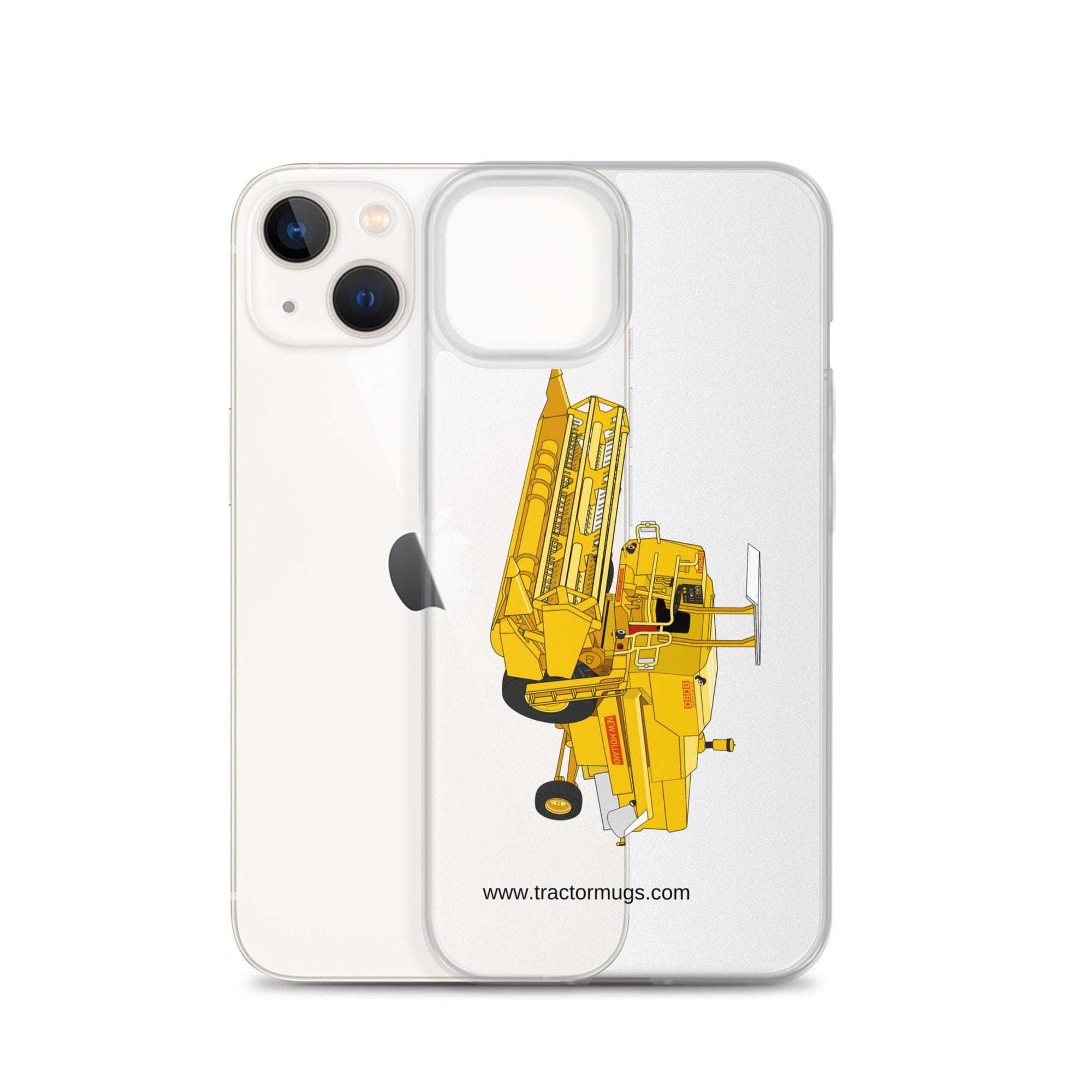 The Tractor Mugs Store Clayson 8060 Combine Harvester | Clear Case for iPhone® Quality Farmers Merch