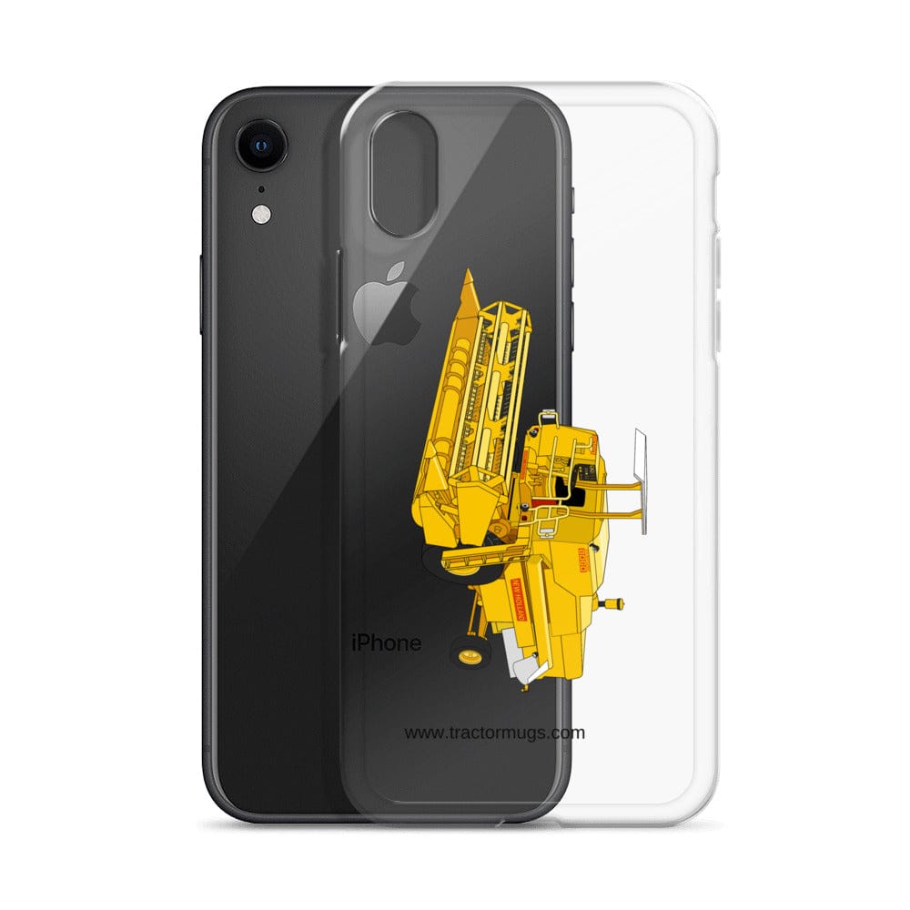 The Tractor Mugs Store Clayson 8060 Combine Harvester | Clear Case for iPhone® Quality Farmers Merch