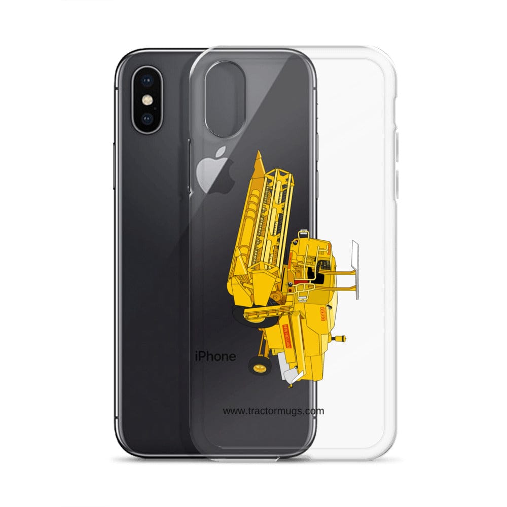 The Tractor Mugs Store Clayson 8060 Combine Harvester | Clear Case for iPhone® Quality Farmers Merch