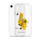 The Tractor Mugs Store Clayson 8060 Combine Harvester | Clear Case for iPhone® Quality Farmers Merch