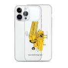 The Tractor Mugs Store Clayson 8060 Combine Harvester | Clear Case for iPhone® Quality Farmers Merch