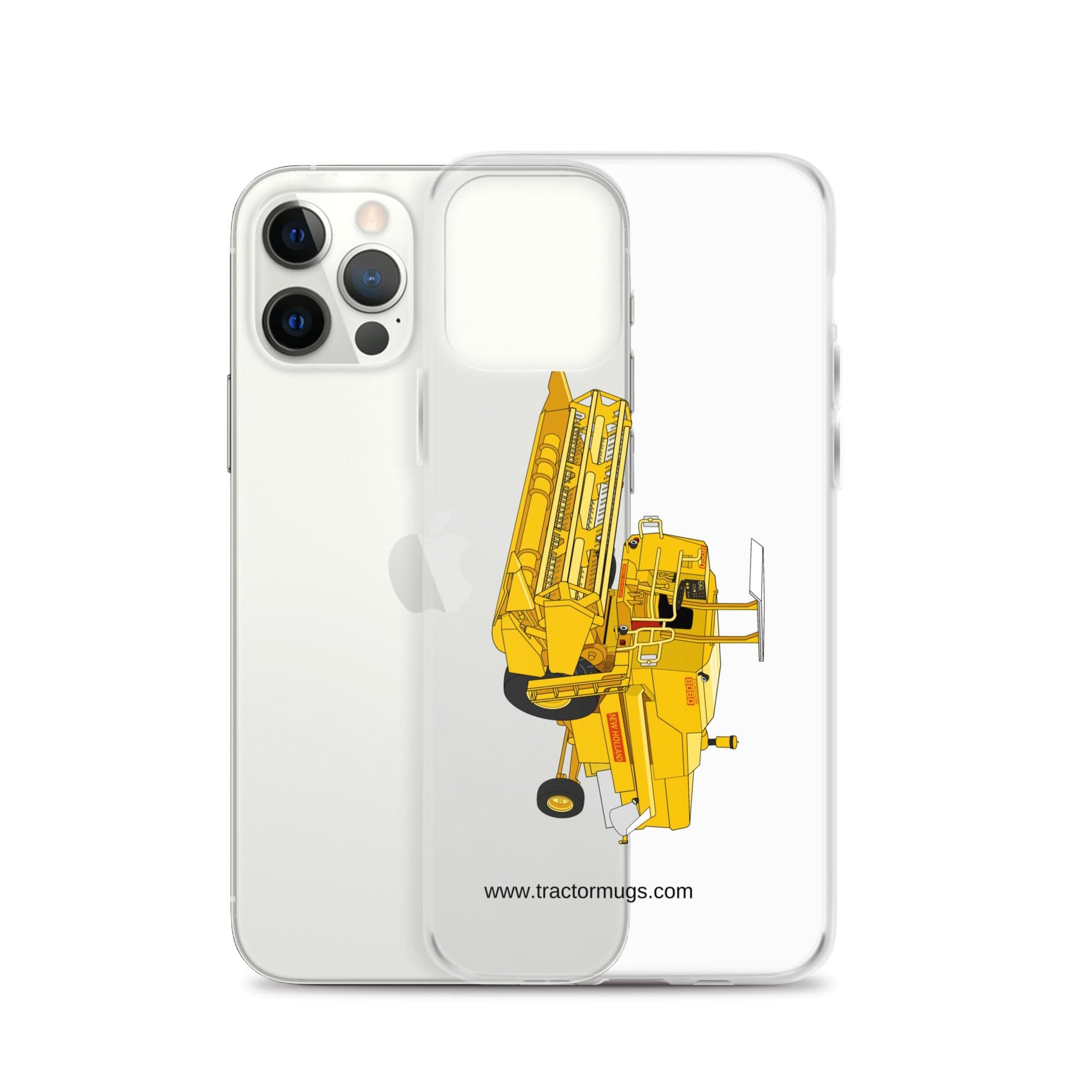 The Tractor Mugs Store Clayson 8060 Combine Harvester | Clear Case for iPhone® Quality Farmers Merch