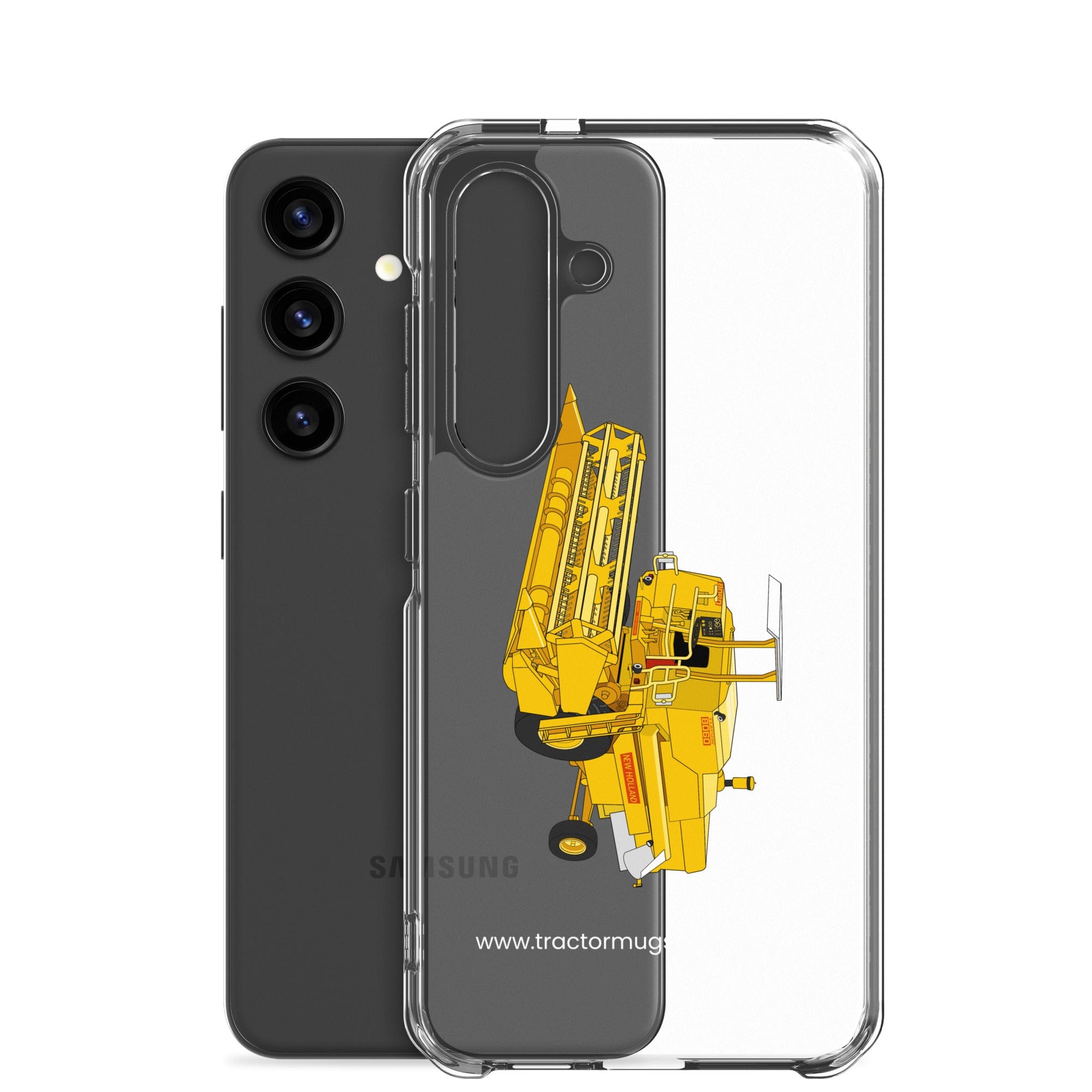 The Tractor Mugs Store Clayson 8060 Combine Harvester | Clear Case for Samsung® Quality Farmers Merch
