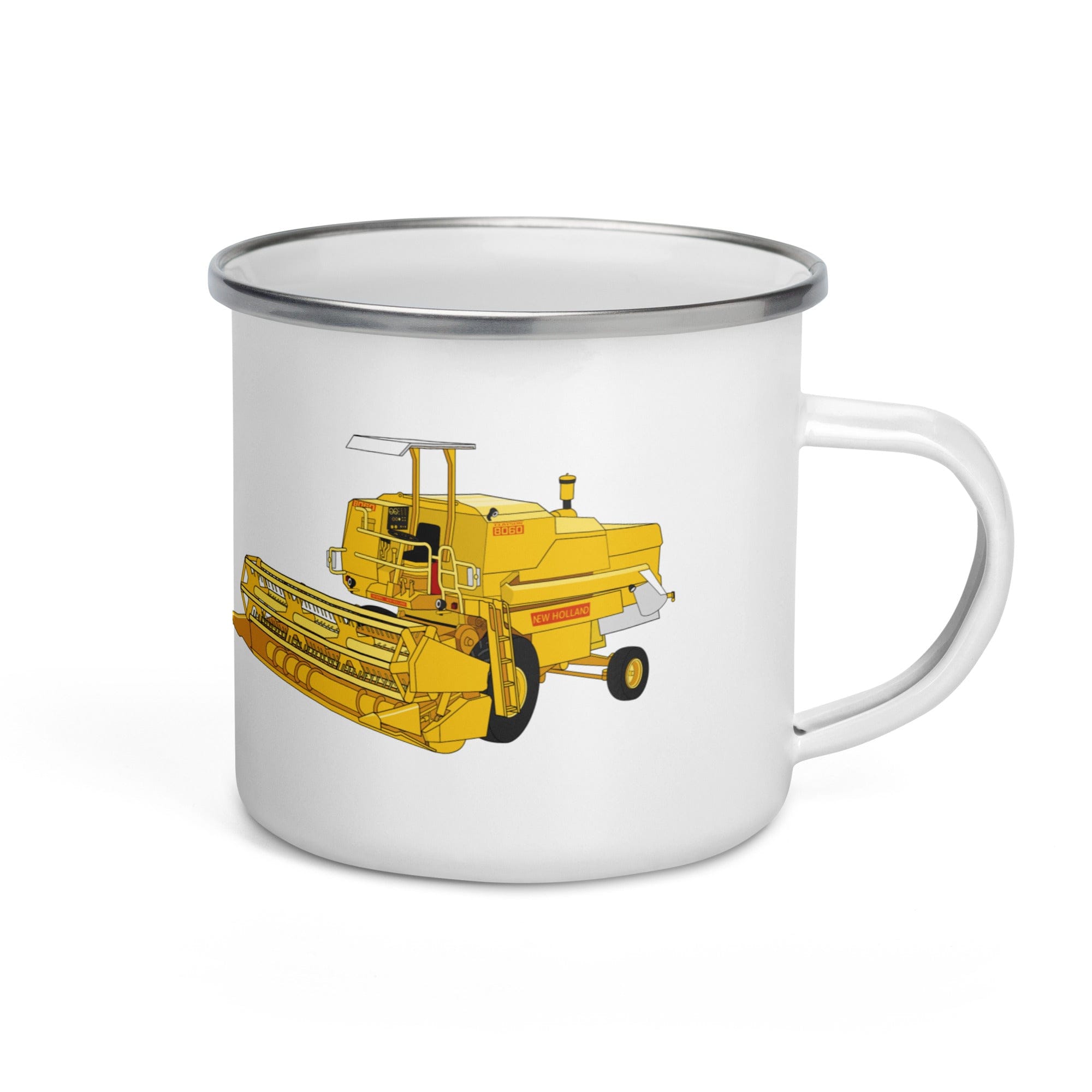 The Tractor Mugs Store Clayson 8060 Combine Harvester | Enamel Mug Quality Farmers Merch