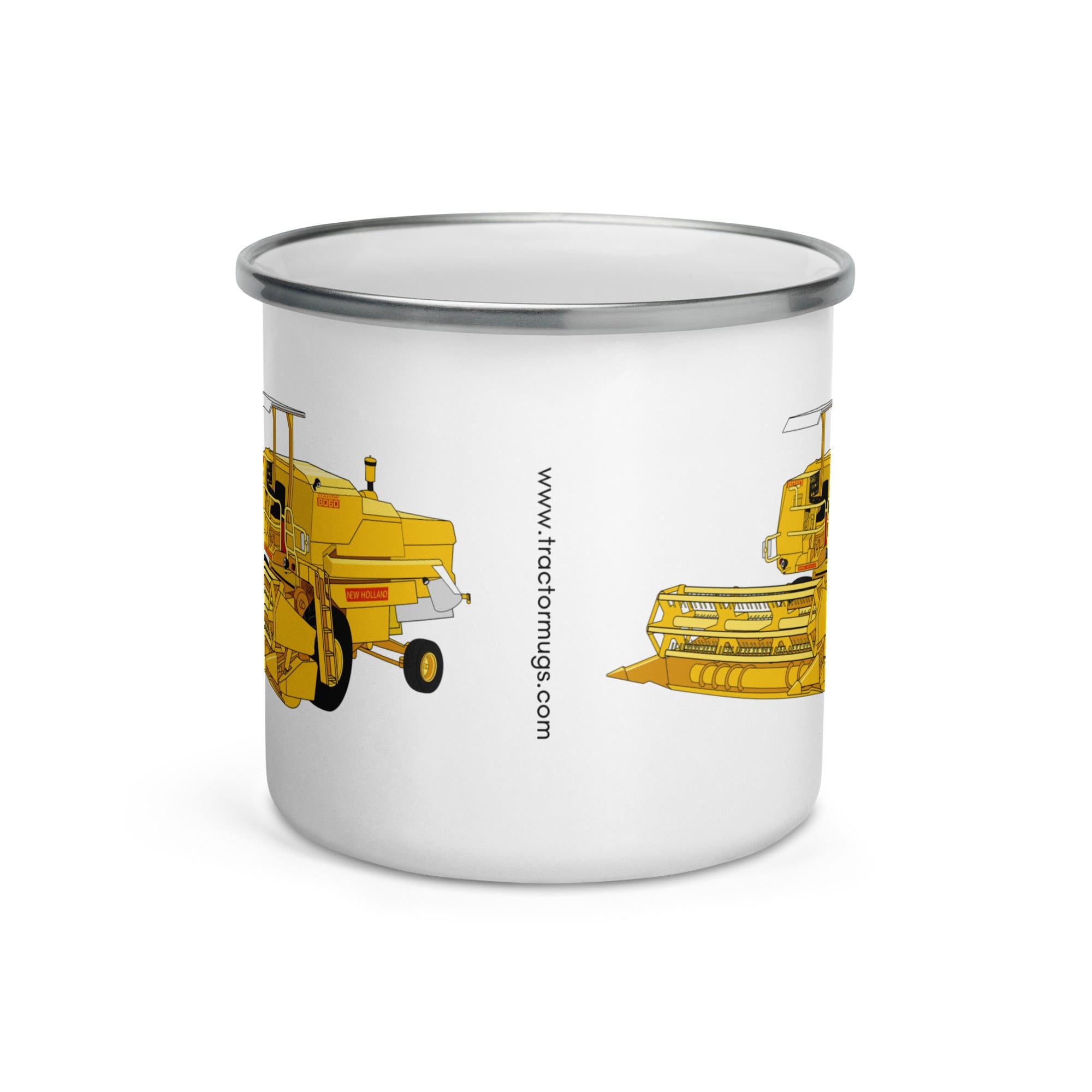 The Tractor Mugs Store Clayson 8060 Combine Harvester | Enamel Mug Quality Farmers Merch