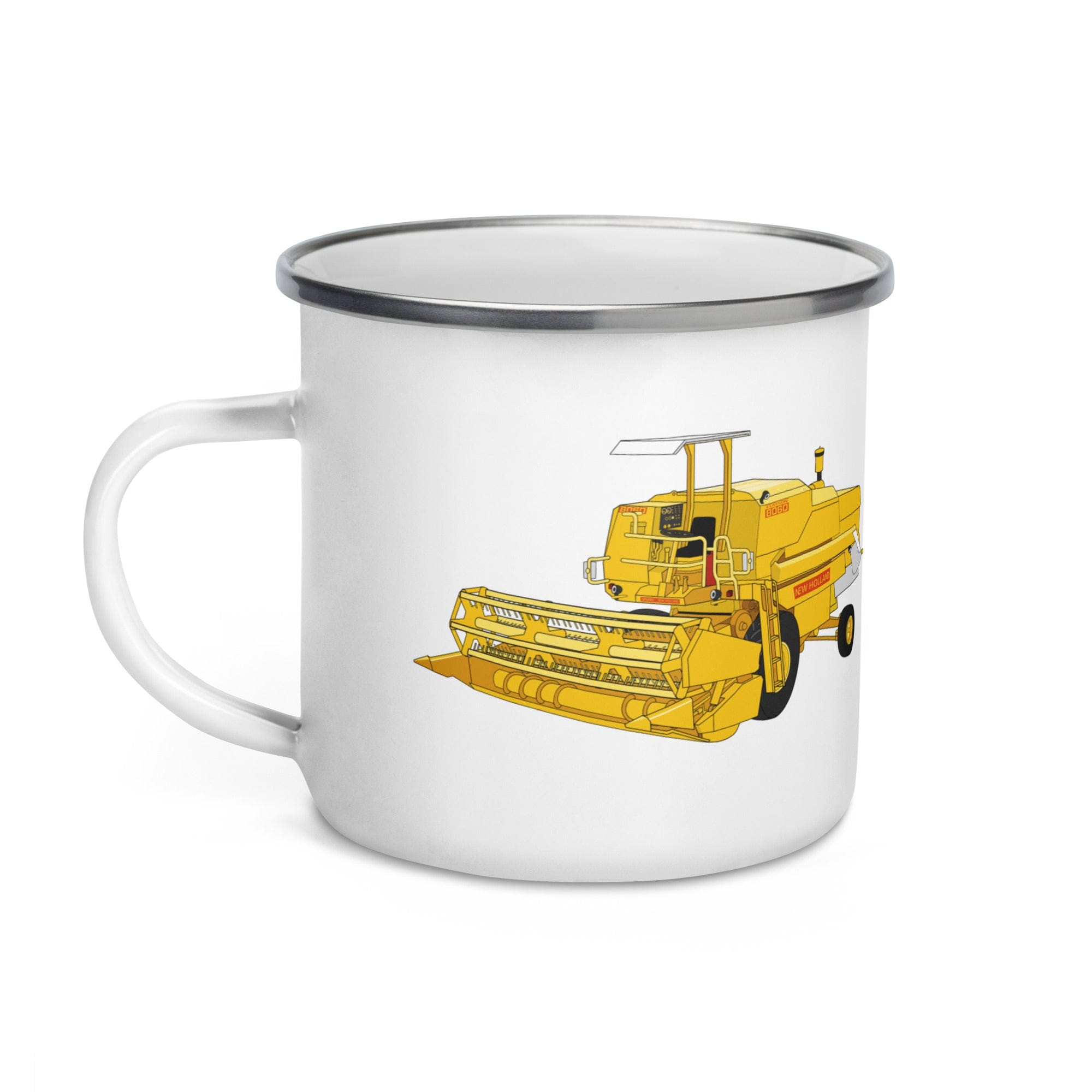 The Tractor Mugs Store Clayson 8060 Combine Harvester | Enamel Mug Quality Farmers Merch