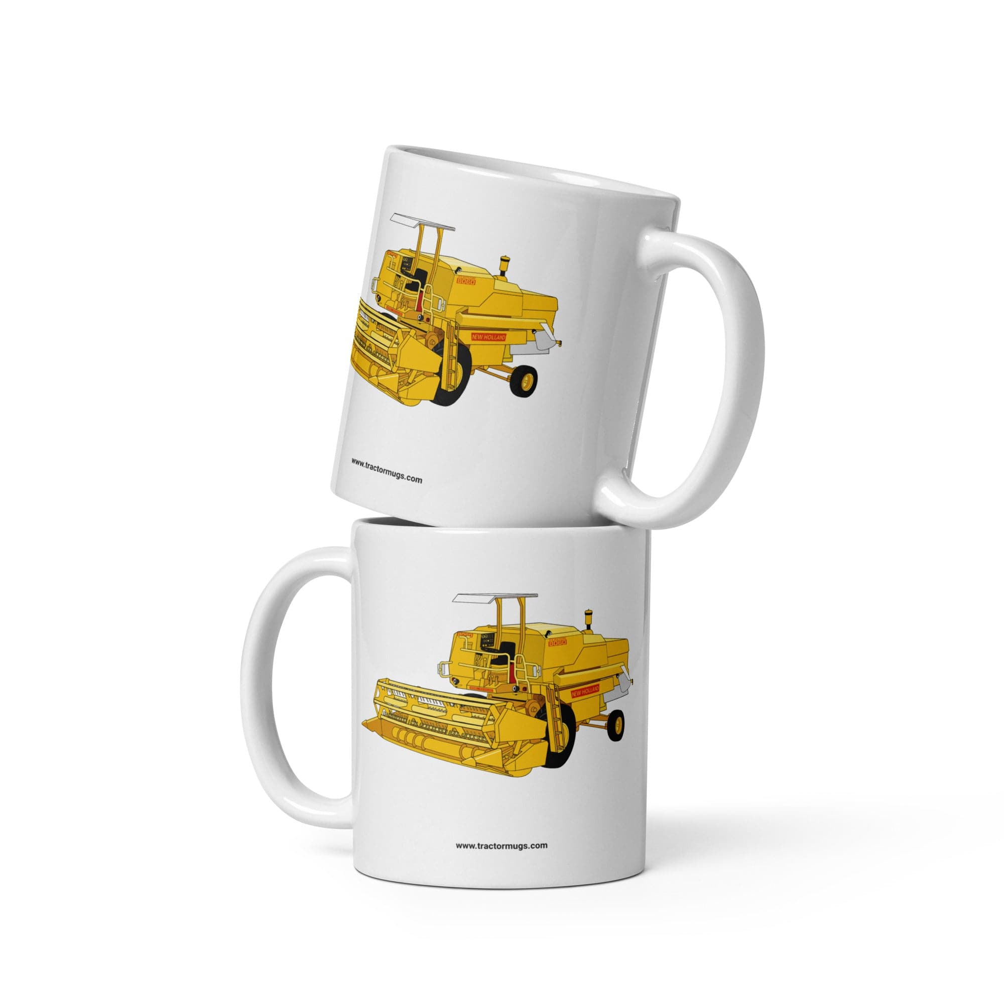 The Tractor Mugs Store Clayson 8060 Combine Harvester | White glossy mug Quality Farmers Merch