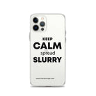 The Tractor Mugs Store Clear Case for iPhone® iPhone 12 Pro KEEP CALM spread SLURRY | Clear Case for iPhone® Quality Farmers Merch