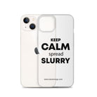 The Tractor Mugs Store Clear Case for iPhone® KEEP CALM spread SLURRY | Clear Case for iPhone® Quality Farmers Merch