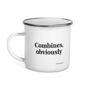 The Tractor Mugs Store Combines, Obviously | Enamel Mug Quality Farmers Merch