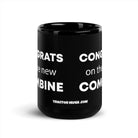 The Tractor Mugs Store Congrats On The New Combine  | Black Glossy Mug Quality Farmers Merch