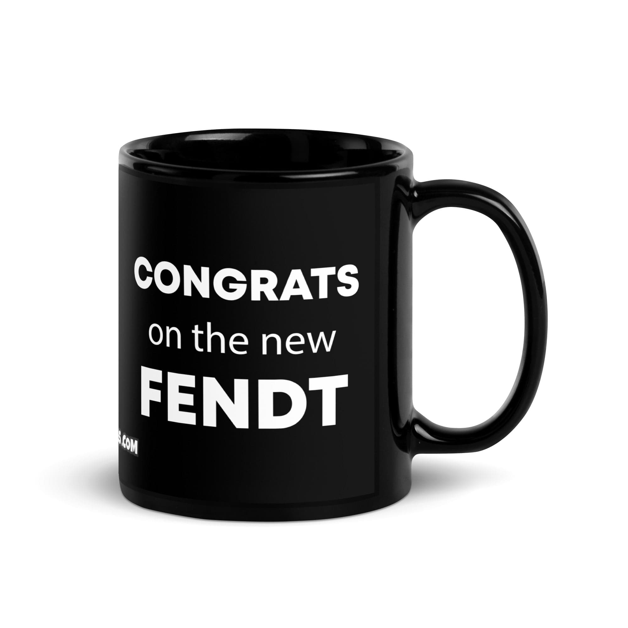 The Tractor Mugs Store Congrats on the new Fendt | Black Glossy Mug Quality Farmers Merch